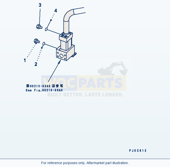 Komatsu WA470-5 Hydraulic Pump (Plug) parts diagram