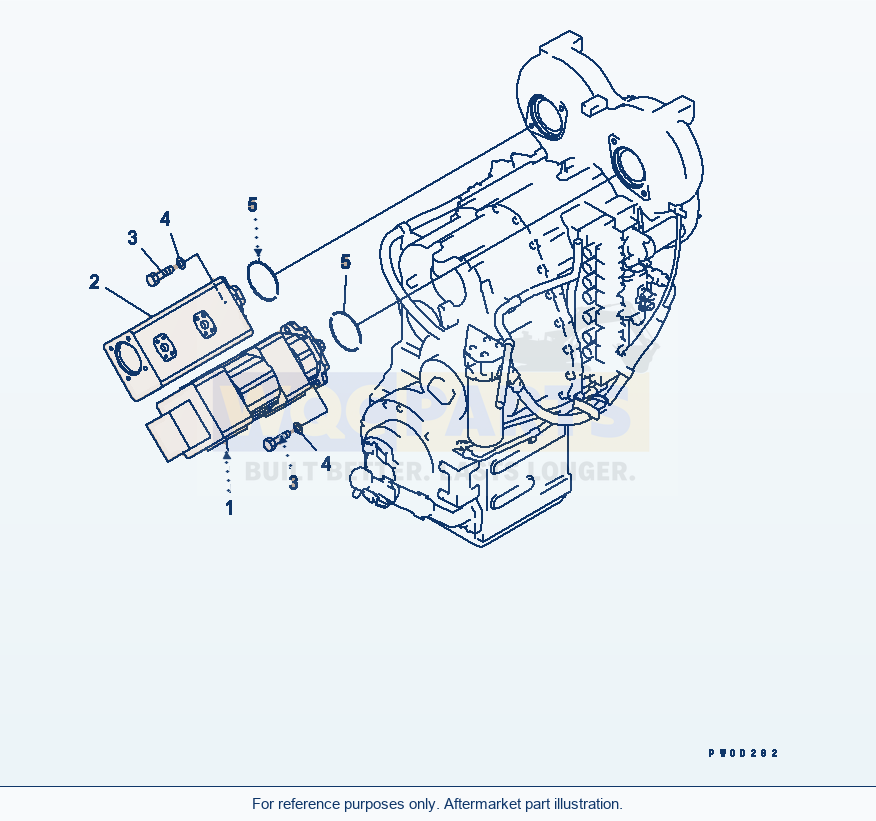 Komatsu WA470-5 Hydraulic Pump Serial 70001-UP parts diagram