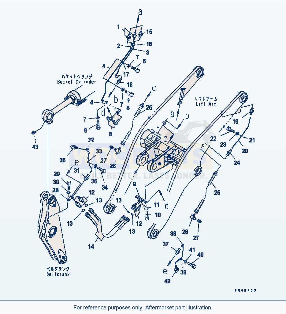 Komatsu WA470-5 Remote Grease (Load) (Remote Grease) parts diagram