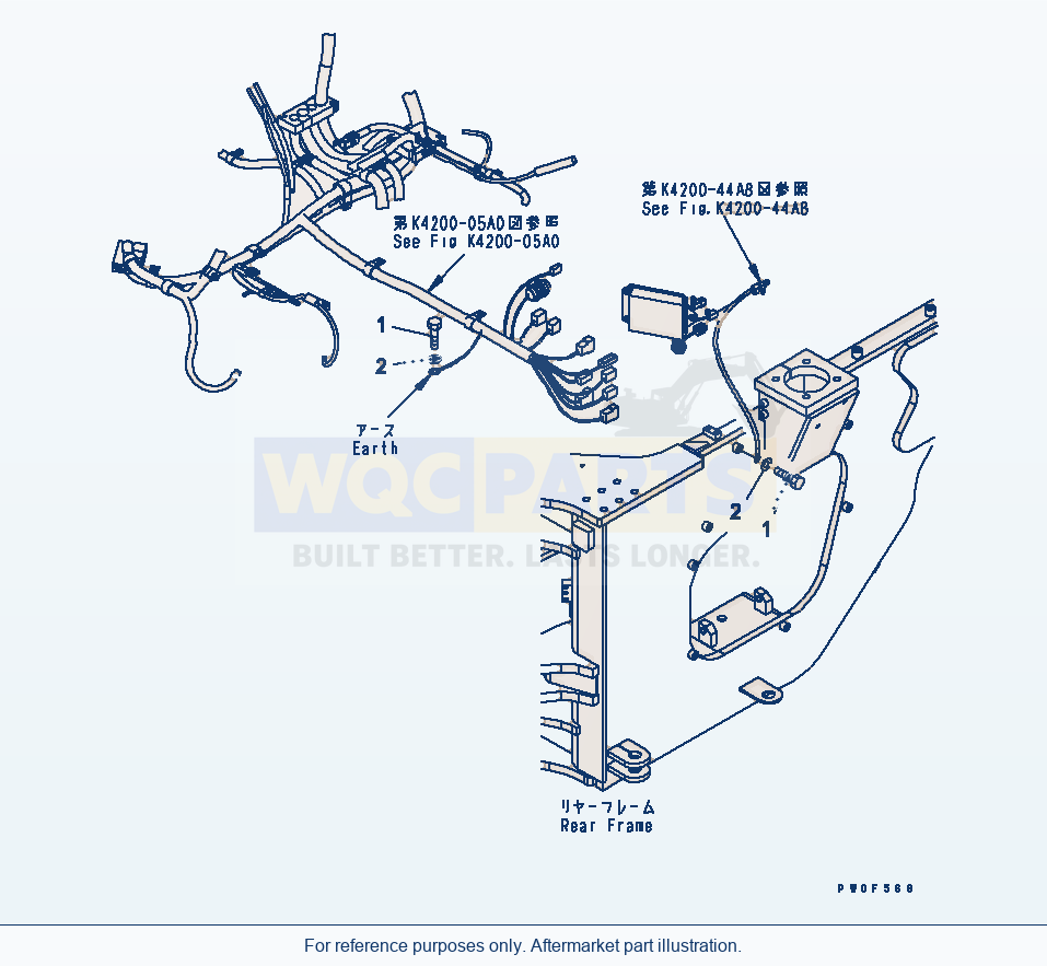 Komatsu WA470-5 Earth Mouting (Tunnel Spec.) parts diagram