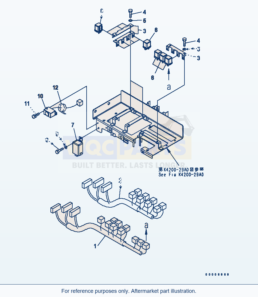 Komatsu WA470-5 Floor Frame (Relay) (Tunnel Spec.)(#70114-) parts diagram