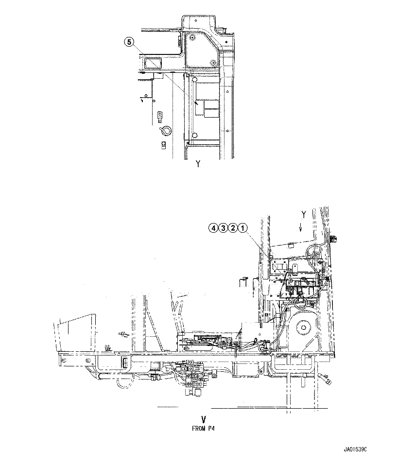 FLOOR (KOMTRAX GPRS) (2/3)(#81612-) (K4200-71E0)