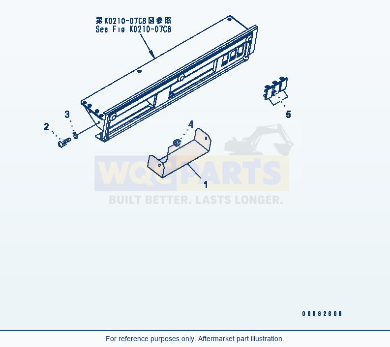 Komatsu WA470-5 Rops Cab (Cover And Cap) (Without Radio) parts diagram