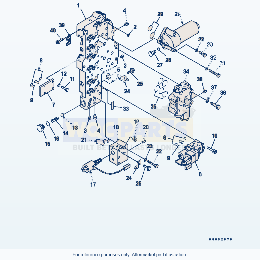Komatsu WA470-5 Transmission Main Valve(#80526-) parts diagram