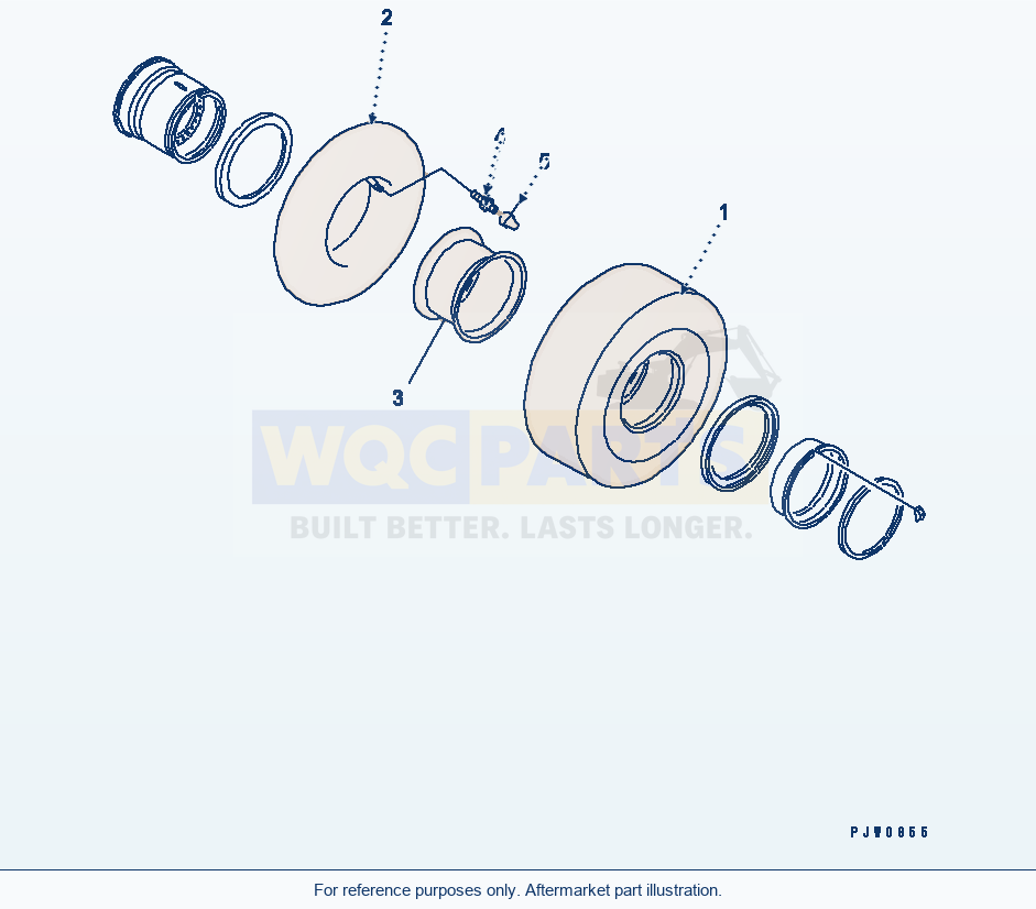 Komatsu WA470-5 Tire (23.5-25 20Pr L3 With Tube Tire) (Toyo) parts diagram