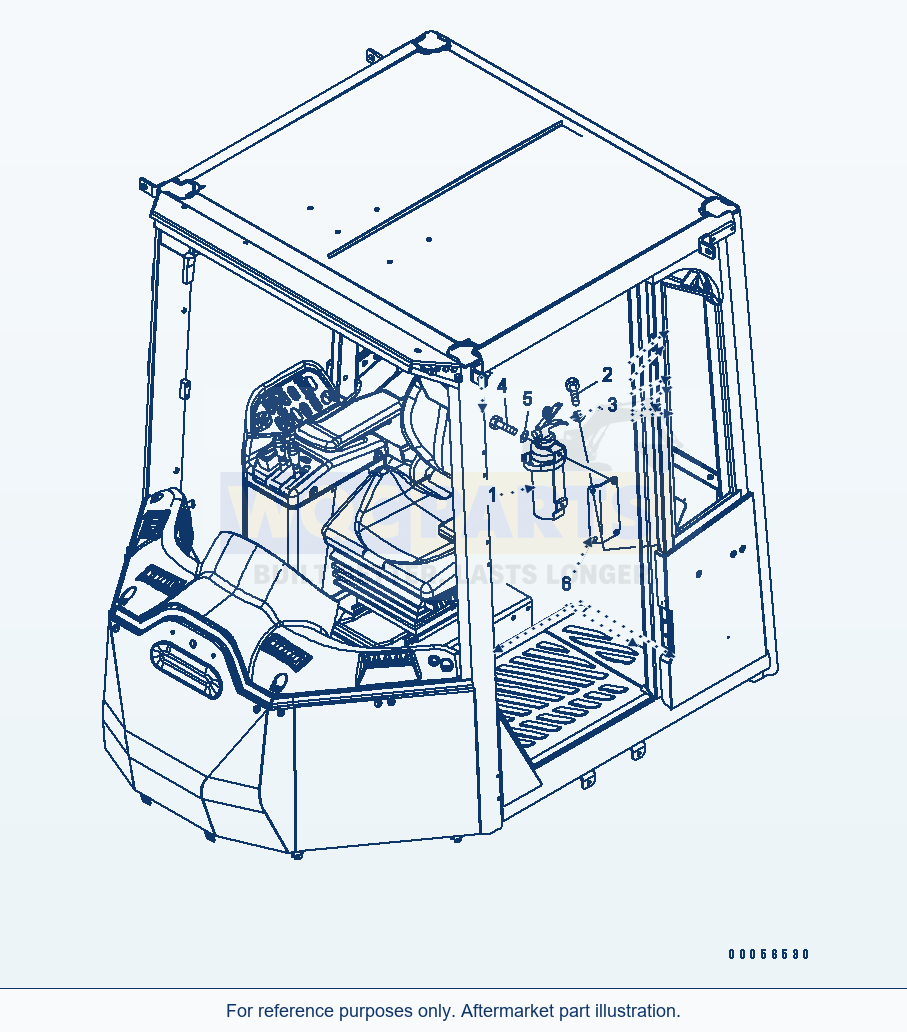 Komatsu WA470-6 Fire Extinguisher (Spanish)(#85001-) parts diagram