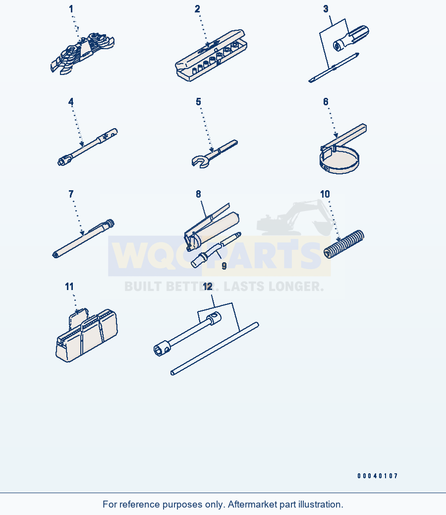 Komatsu WA470-6 Tool(#85001-) parts diagram