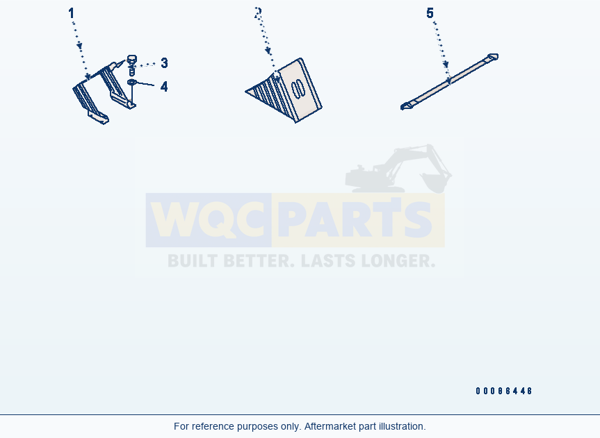 Komatsu WA470-6 Tool (Wheel Stopper)(#85001-) parts diagram
