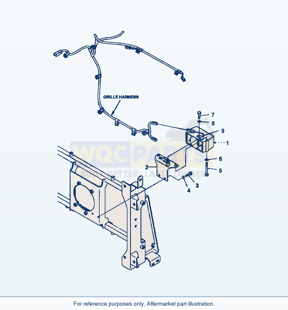 Komatsu WA470-6 Back Up Alarm Serial A45001-UP parts diagram