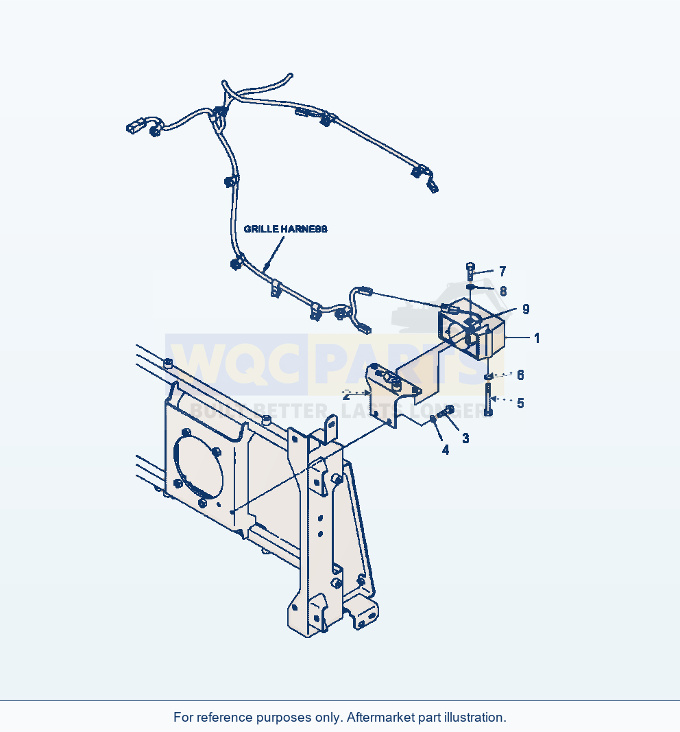 Komatsu WA470-6 Back Up Alarm Serial A46001-UP parts diagram