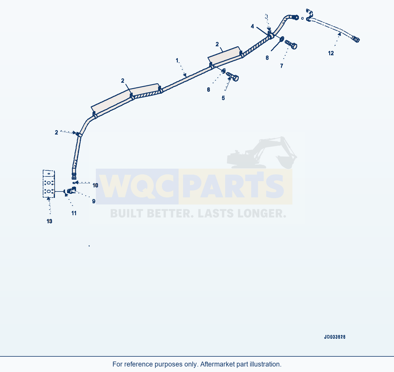 Komatsu WA470-6 Cooling Piping (#90216-) parts diagram