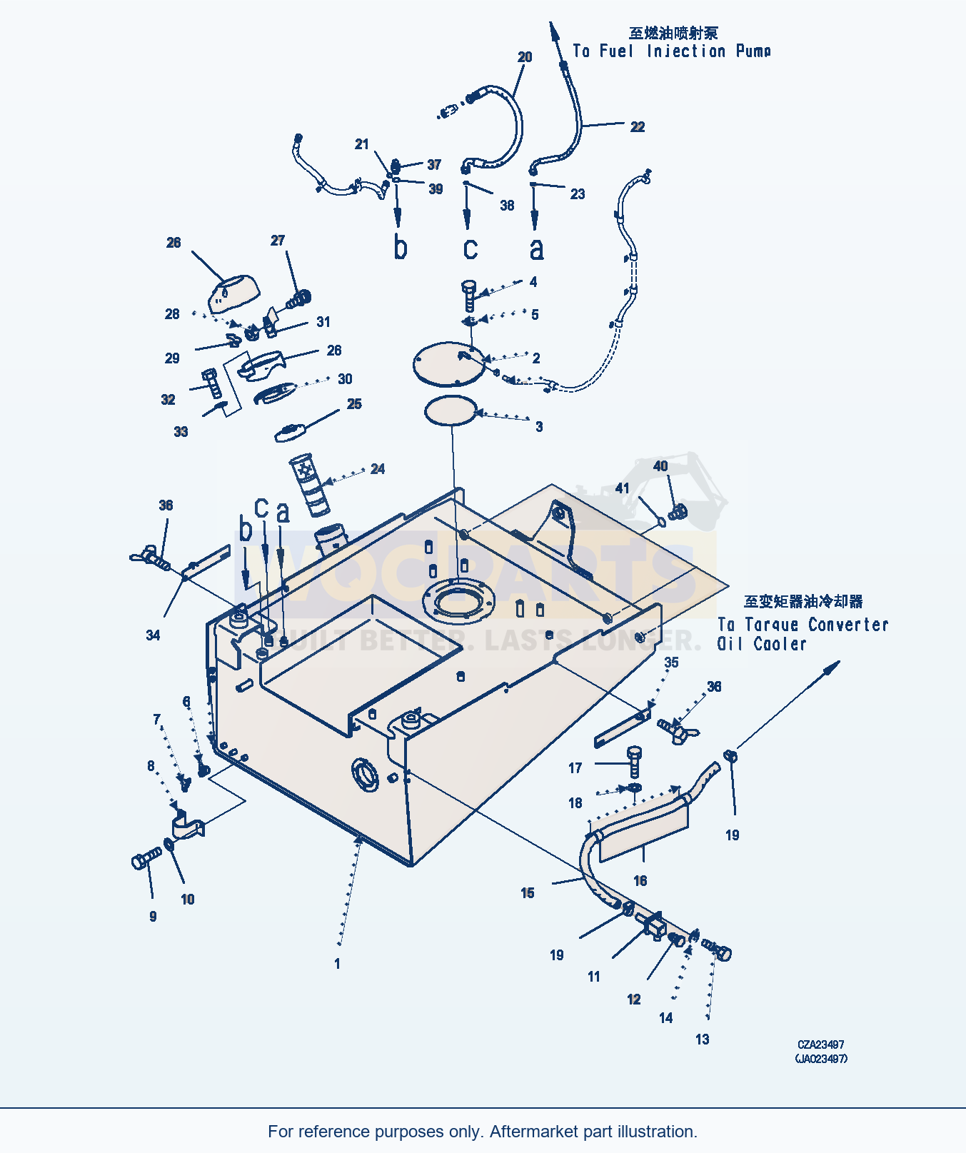 Komatsu WA470-6 Fuel Tank (Fuel Tank Related Parts) (|D00042) parts diagram