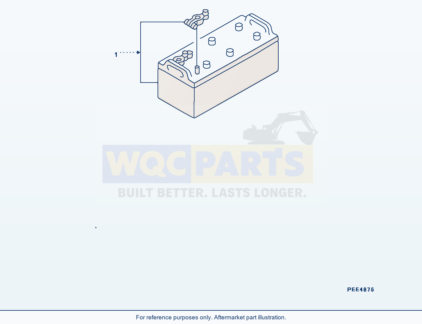 Komatsu WA470-6 Battery (|E00048) parts diagram