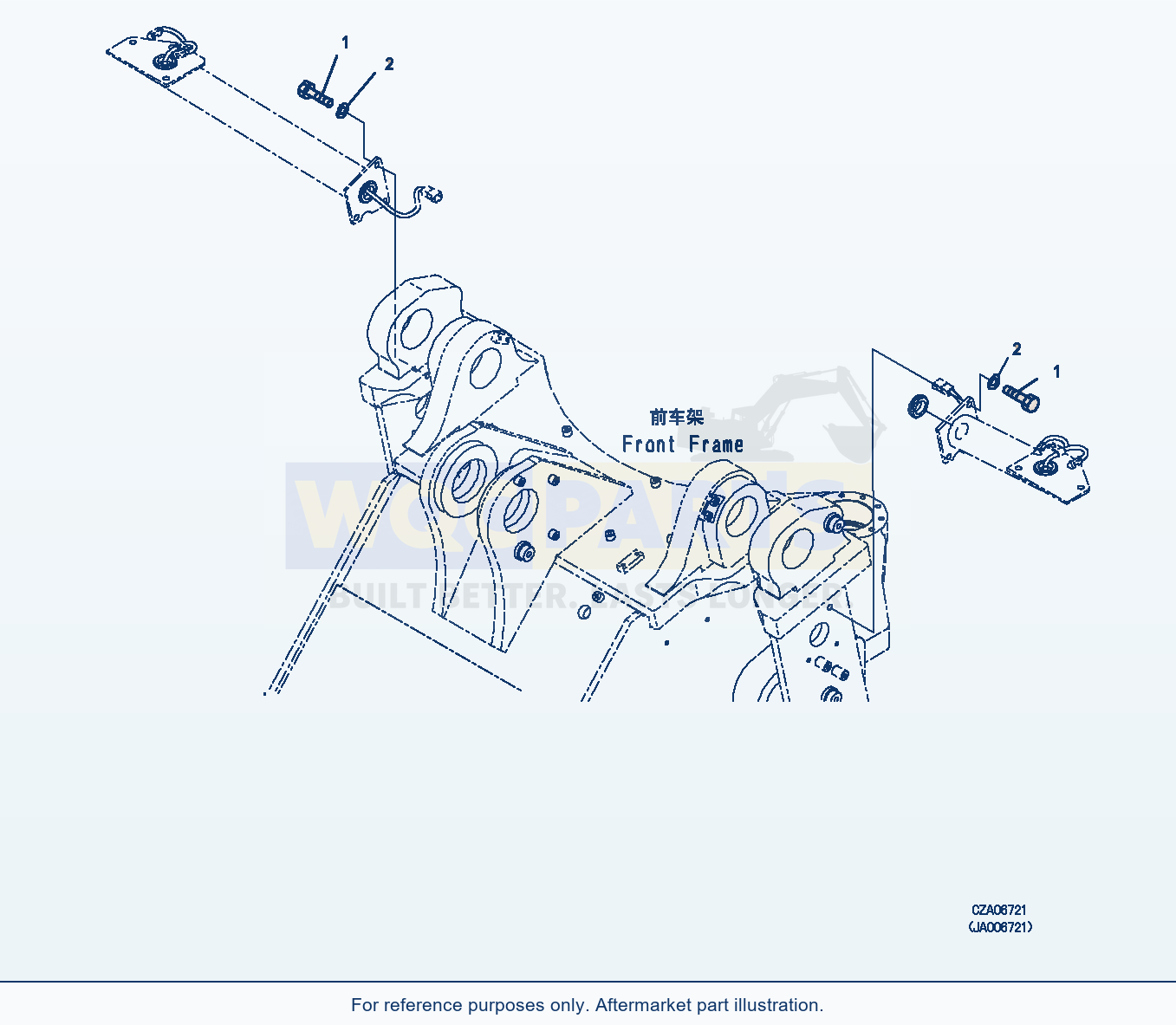 Komatsu WA470-6 Front Lamp (Bolt) (|E00082) parts diagram