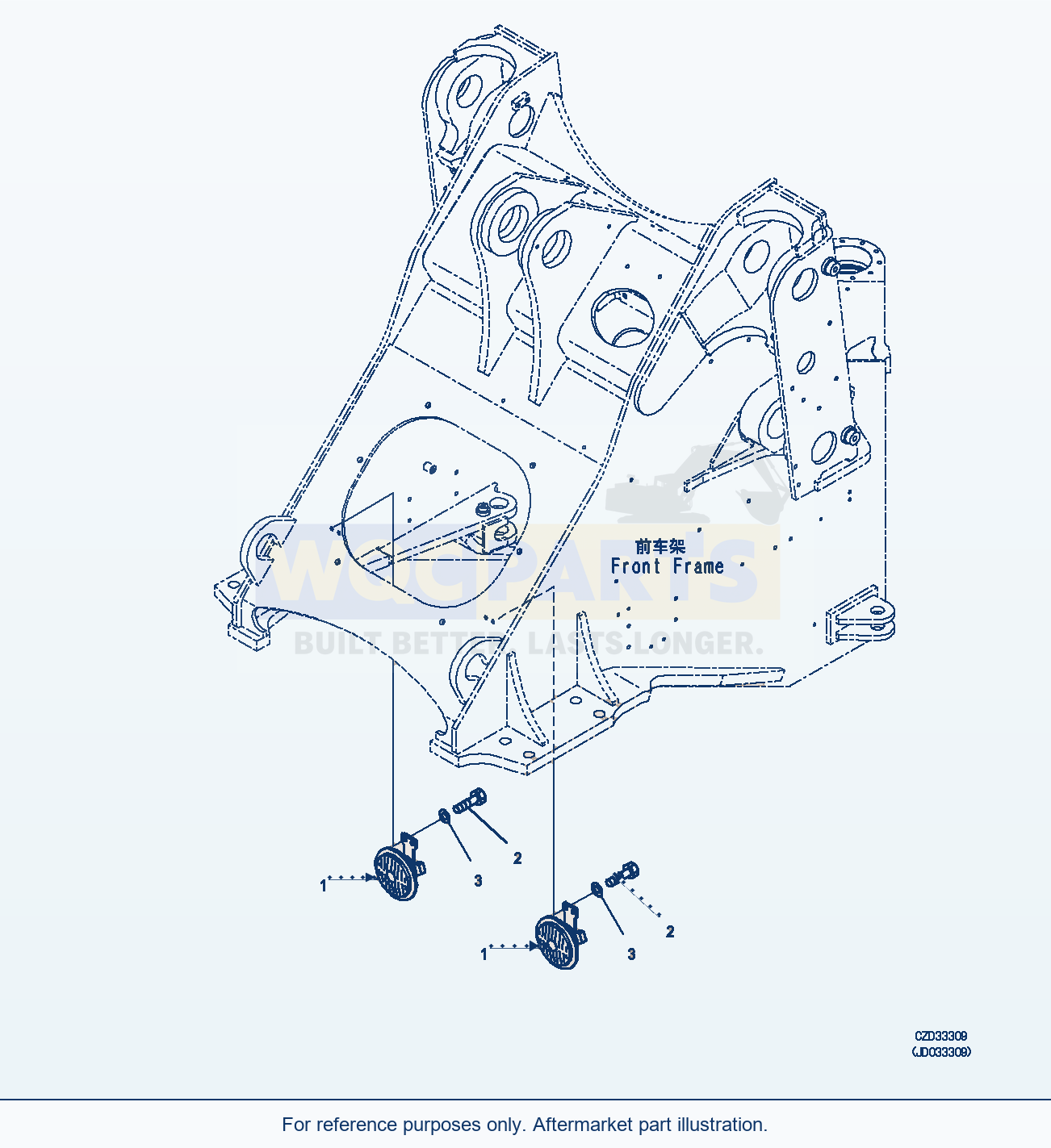 Komatsu WA470-6 Horn (|E00087) parts diagram