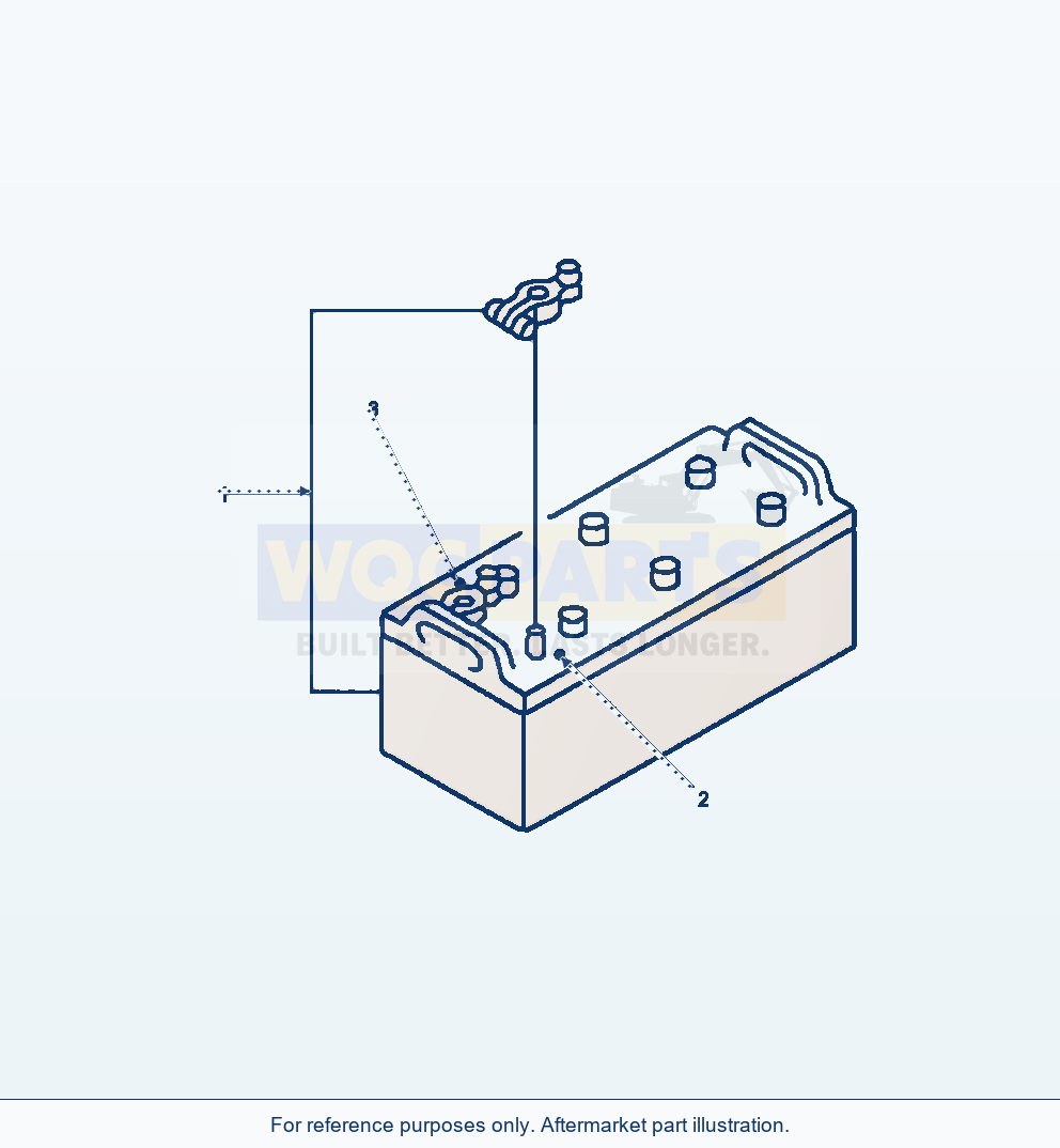 Komatsu WA470-6 Battery Serial A46001-UP parts diagram