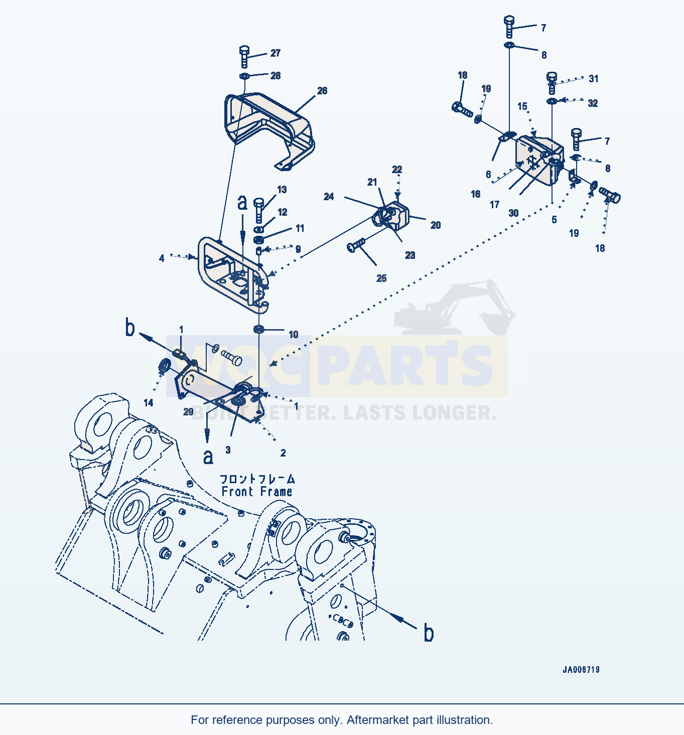 Komatsu WA470-6 Front Lamp, L.H. (#90435-) Serial 90216-UP parts diagram