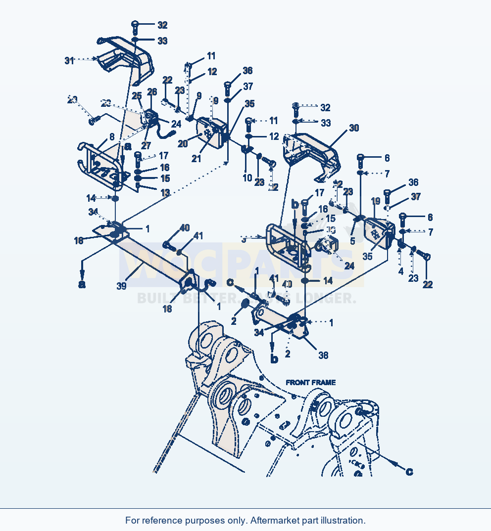Komatsu WA470-6 Front Lamps Serial A45001-UP parts diagram