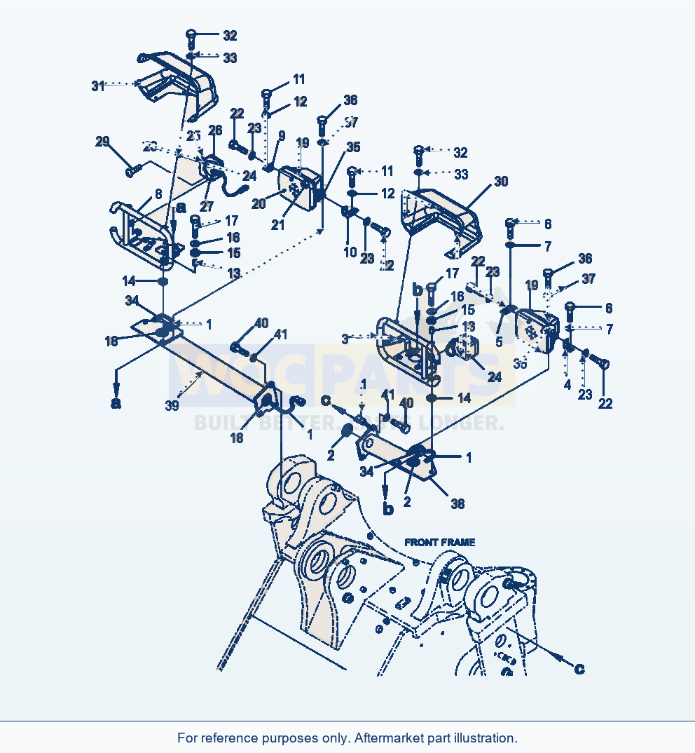 Komatsu WA470-6 Front Lamps Serial A46001-UP parts diagram