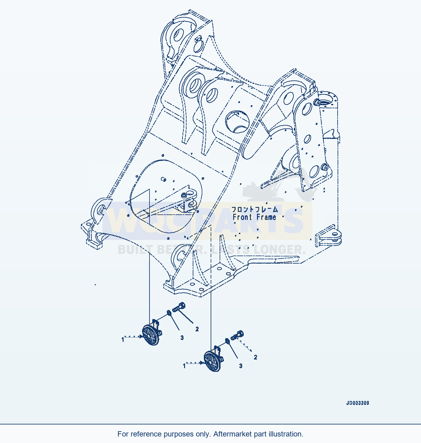Komatsu WA470-6 Horn (#90216-) Serial 90216-UP parts diagram