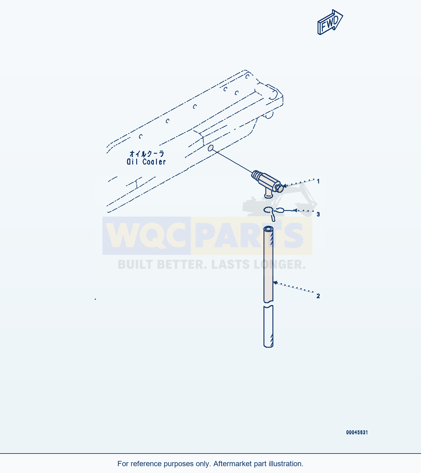 Komatsu WA470-6 Water Drain Valve (#567555-) Serial 90216-UP parts diagram
