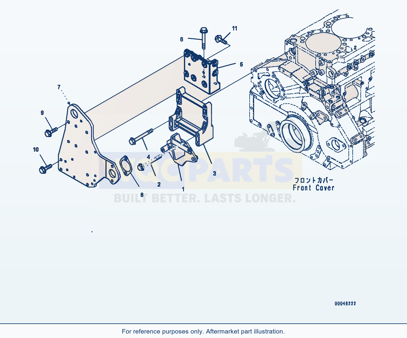 Komatsu WA470-6 Cooling Fan Drive (#567555-) Serial 90216-UP parts diagram
