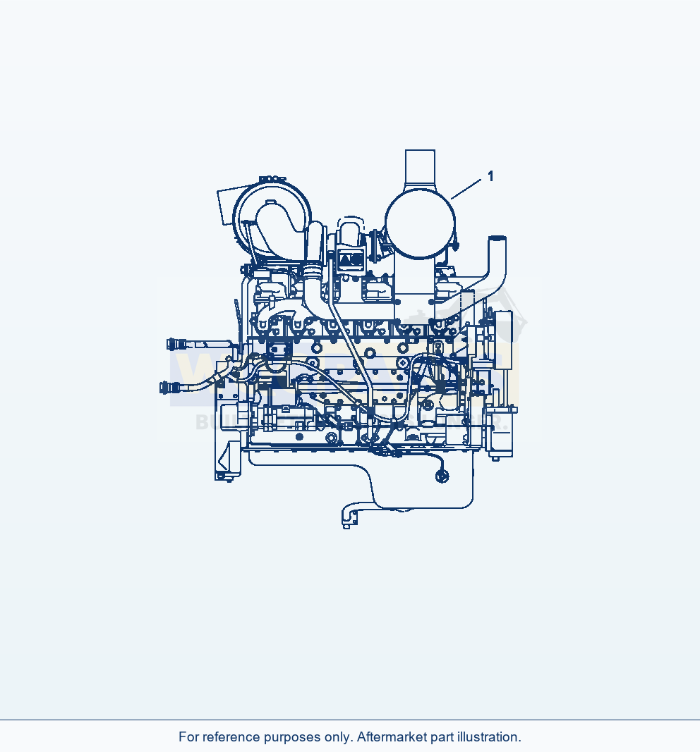 Komatsu WA470-6 Engine Serial A46001-UP parts diagram