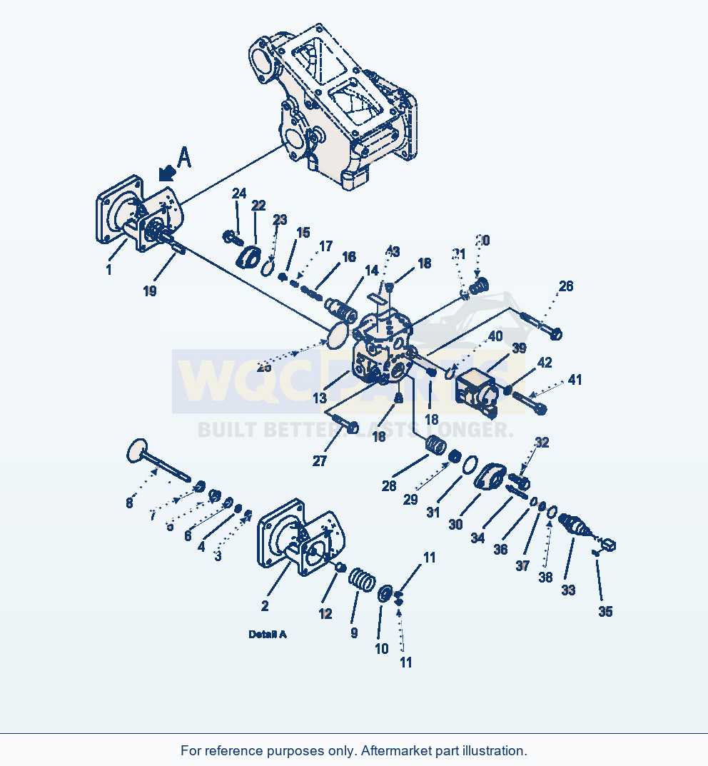 Komatsu WA470-6 Exhaust Gas Recirculation Valve (Egr) Egr Valve parts diagram