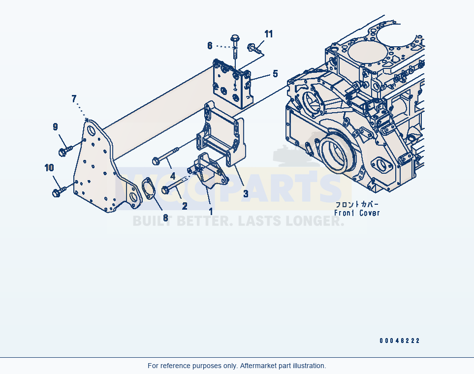 Komatsu WA470-6 Fan Drive(#560347-) Serial 85001-90215 (ECOT3) parts diagram