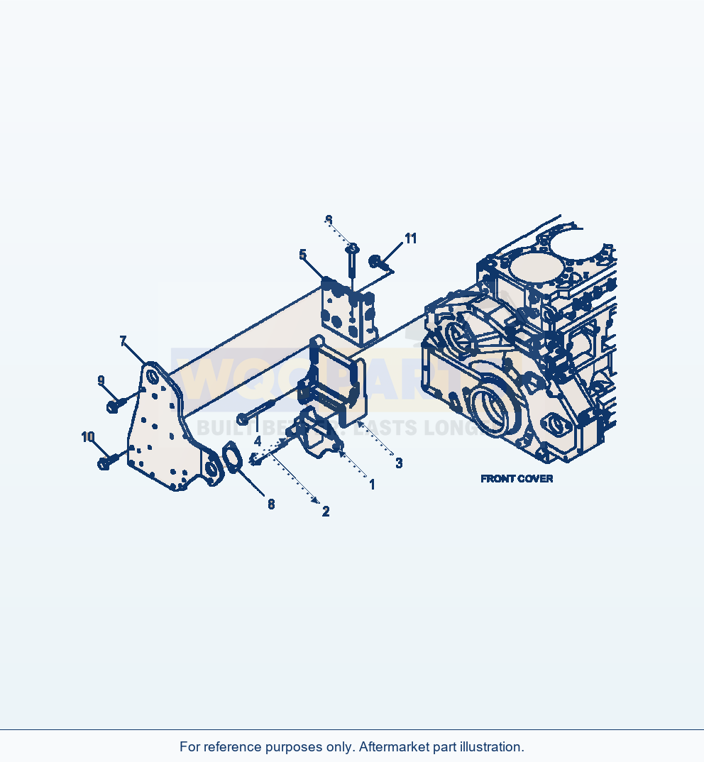 Komatsu WA470-6 Fan Drive Serial A46001-UP parts diagram