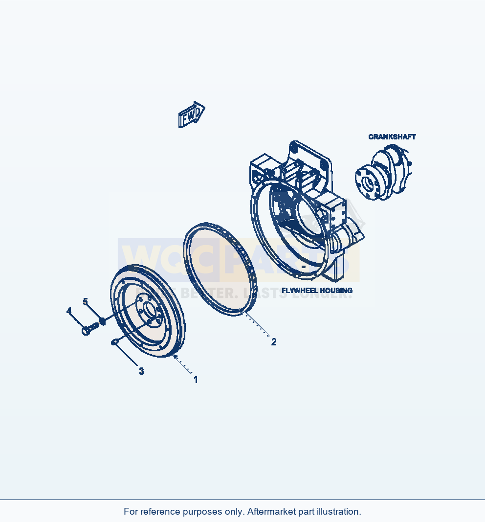 Komatsu WA470-6 Flywheel Serial A45001-UP parts diagram