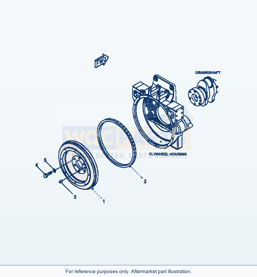 Komatsu WA470-6 Flywheel Serial A46001-UP parts diagram