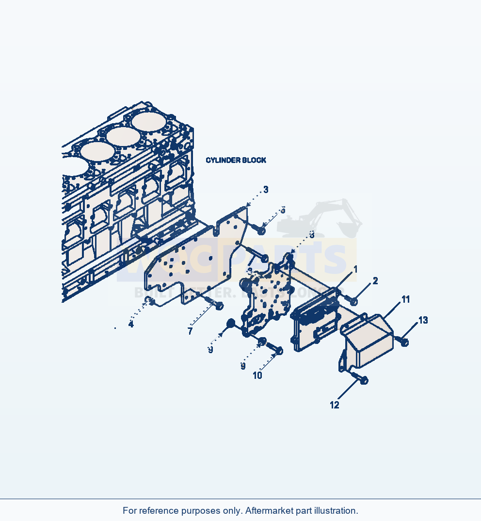 Komatsu WA470-6 Fuel Controller Serial A46001-UP parts diagram