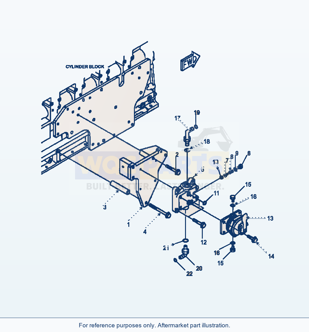 Komatsu WA470-6 Fuel Priming Pump And Piping Serial A45001-UP parts diagram