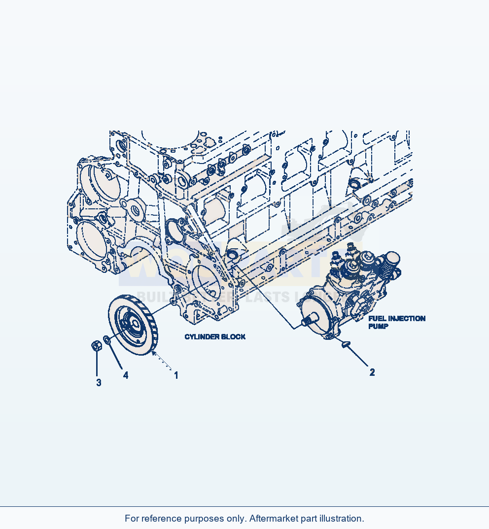 Komatsu WA470-6 Fuel Supply Pump Drive Serial A45001-UP parts diagram
