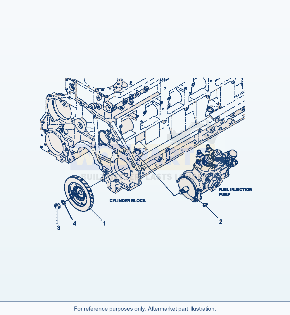 Komatsu WA470-6 Fuel Supply Pump Drive Serial A46001-UP parts diagram
