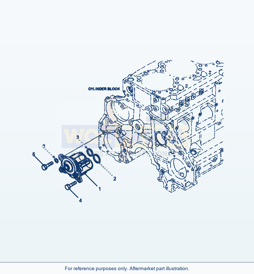 Komatsu WA470-6 Oil Pump Serial A46001-UP parts diagram