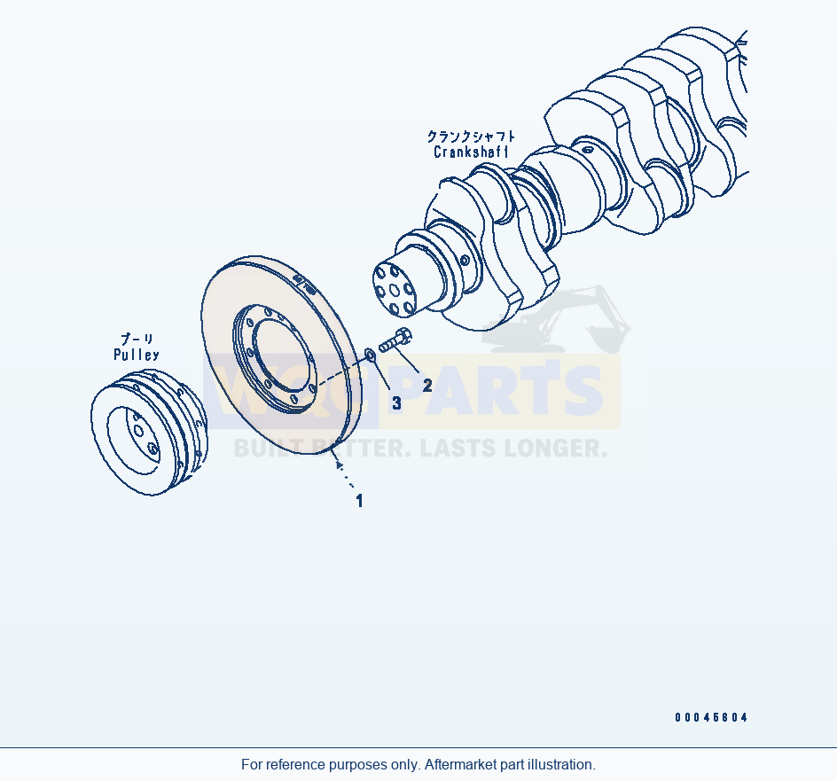 Komatsu WA470-6 Vibration Damper Serial 85001-90215 (ECOT3) parts diagram
