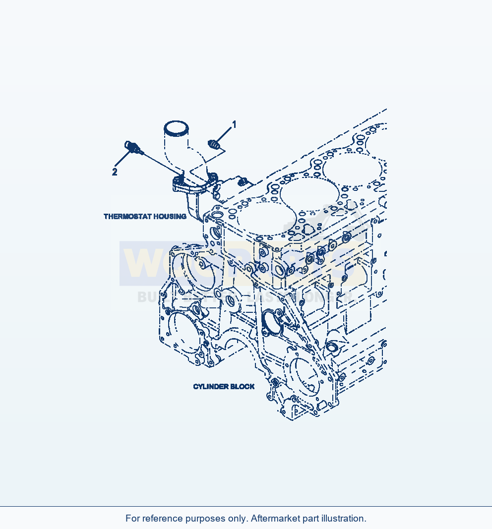 Komatsu WA470-6 Water Temperature Sensor Serial A46001-UP parts diagram
