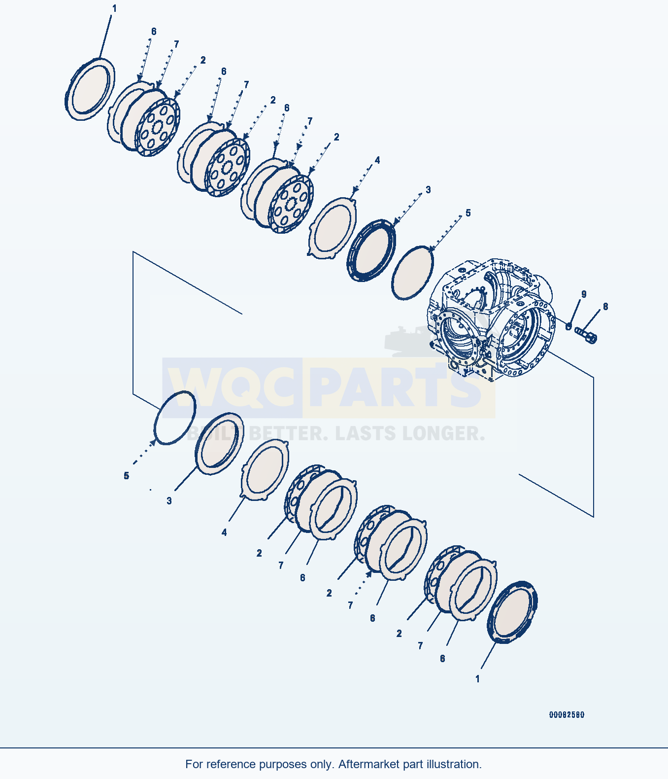 Komatsu WA470-6 Rear Axle (Brake) (|F00149) parts diagram