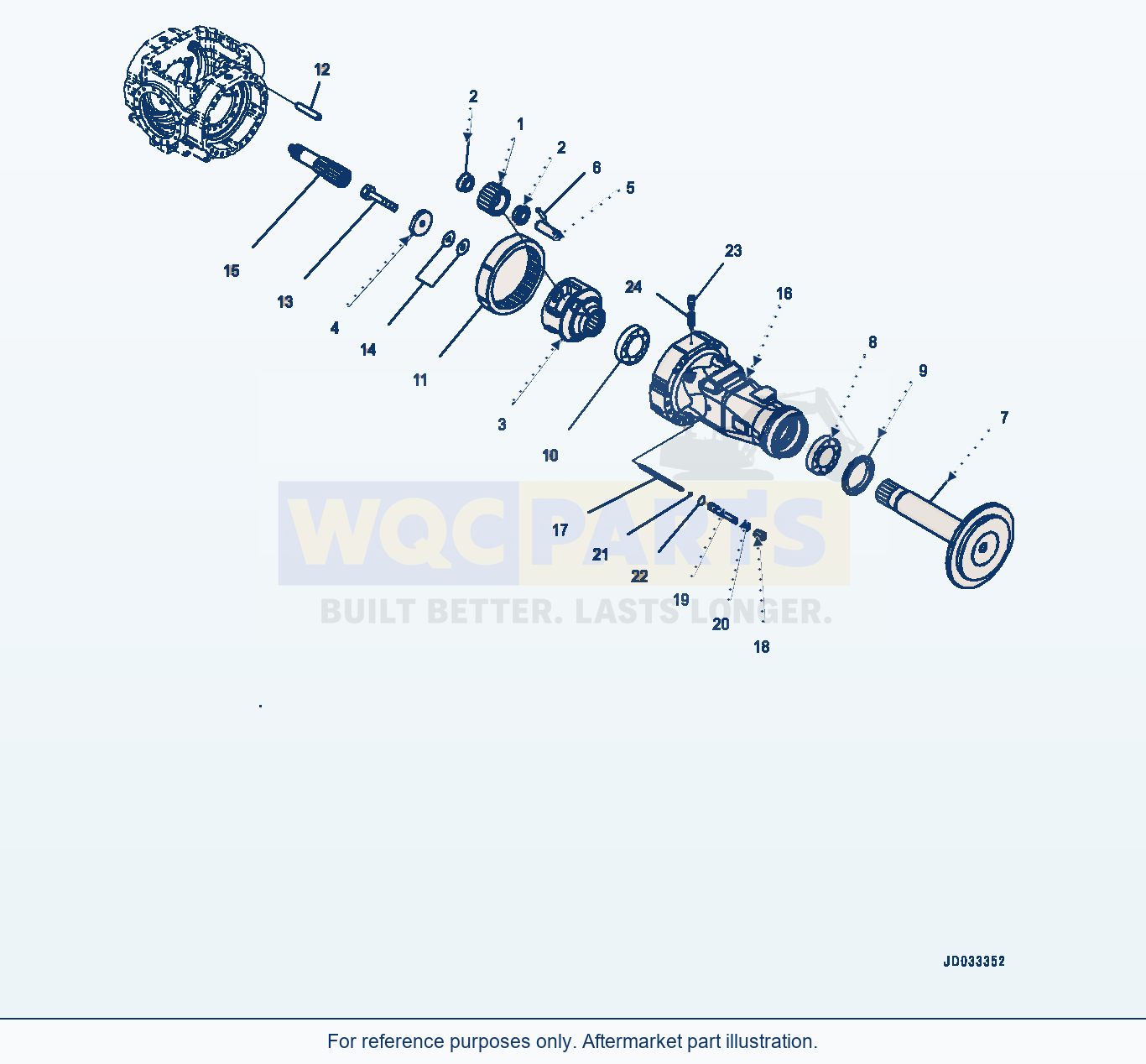 Komatsu WA470-6 Rear Axle (Final Drive L.H.) (|F00143) parts diagram