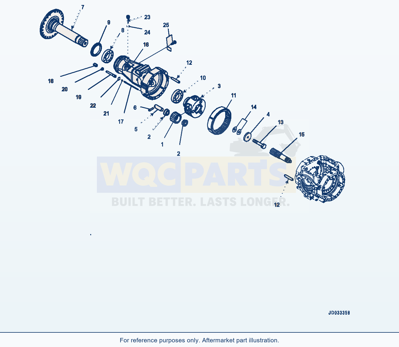 Komatsu WA470-6 Rear Axle (Final Drive R.H.) (|F00144) parts diagram