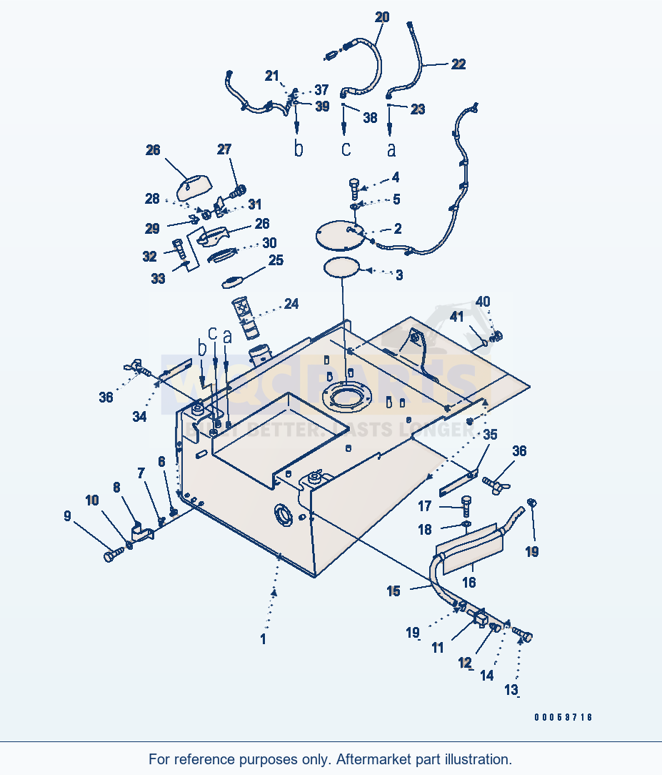 Komatsu WA470-6 Fuel Tank(#85001-) Serial 85001-90215 (ECOT3) parts diagram