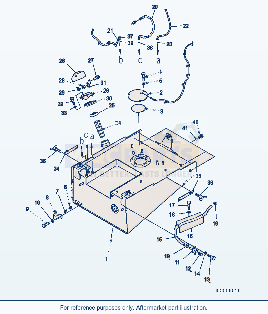 Komatsu WA470-6 Fuel Tank (Europe Spec.)(#90001-) parts diagram