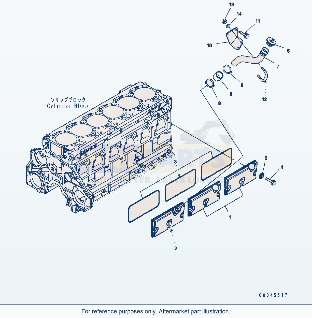 Komatsu WA470-6 Aa Engine — Camfollower Cover And Oil Filler parts diagram