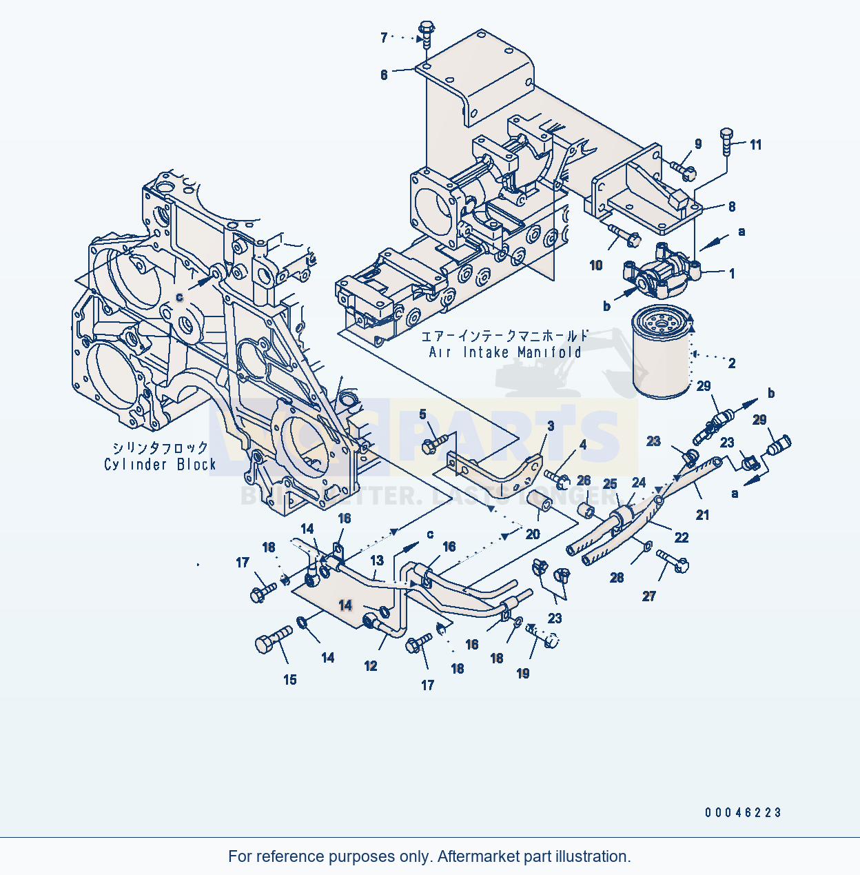 Komatsu WA470-6 Aa Engine — Corrosion Resistor parts diagram