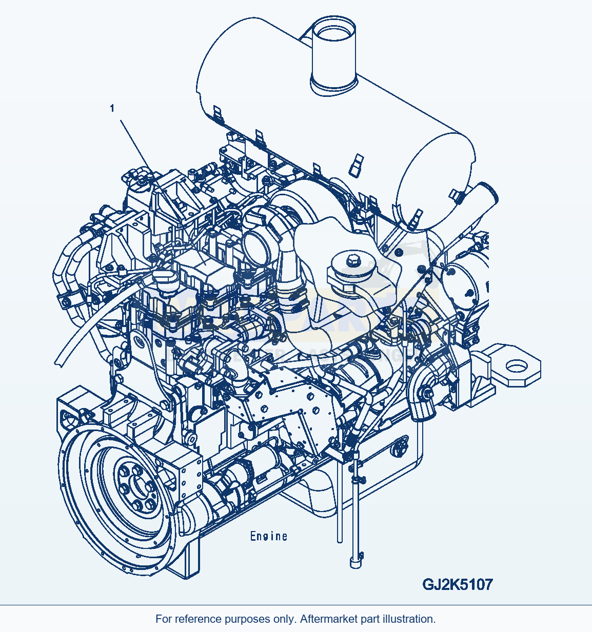 Komatsu WA470-6 Aa Engine — Diesel Engine parts diagram
