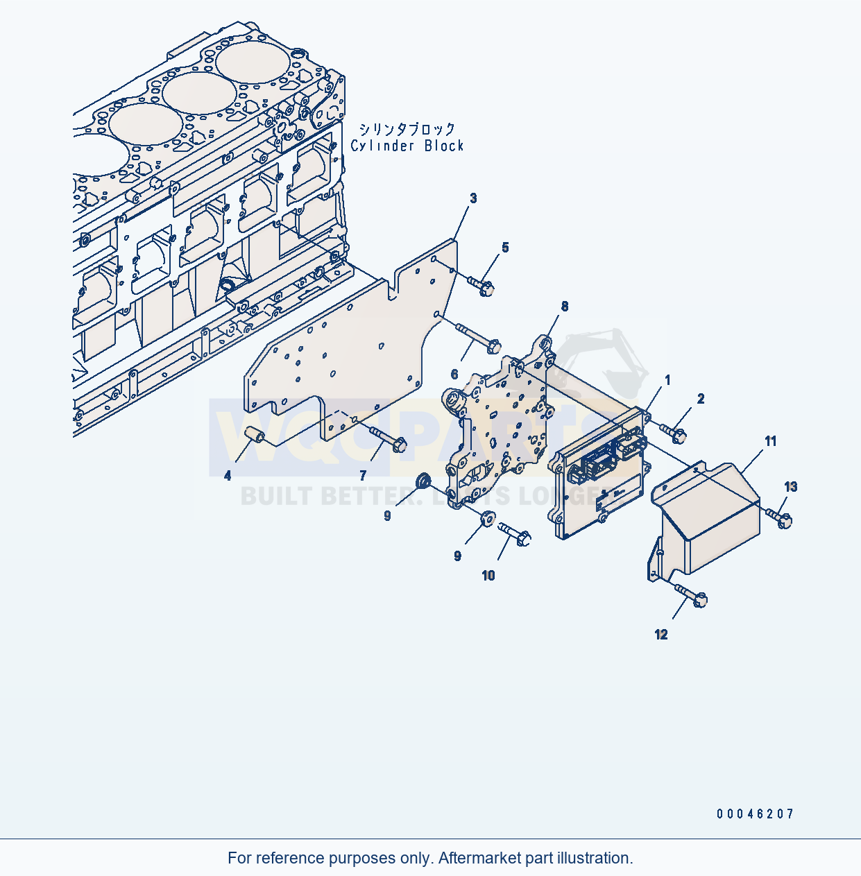 Komatsu WA470-6 Aa Engine — Fuel Controller parts diagram