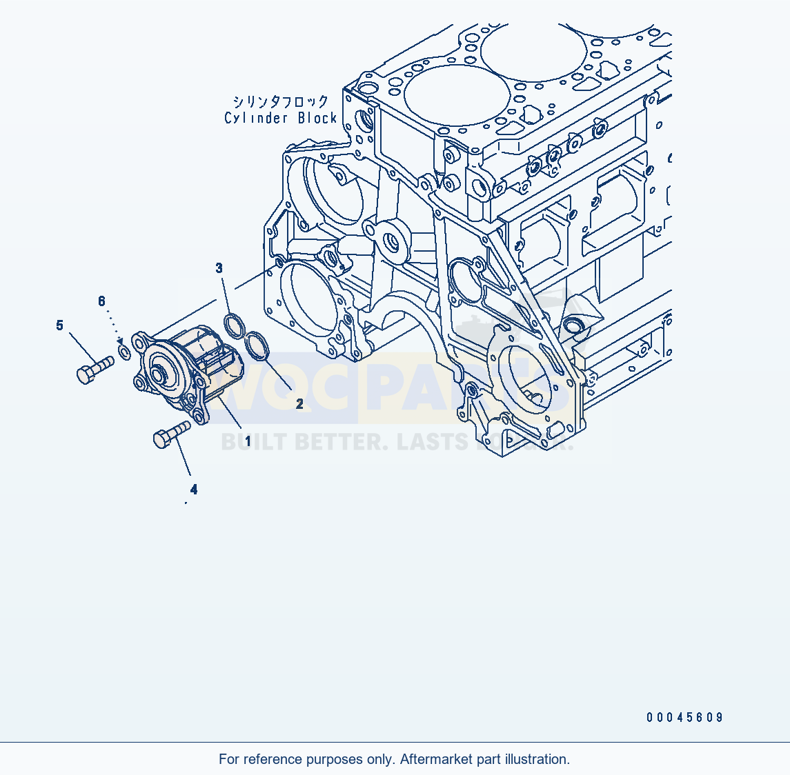 Komatsu WA470-6 Aa Engine — Oil Pump parts diagram