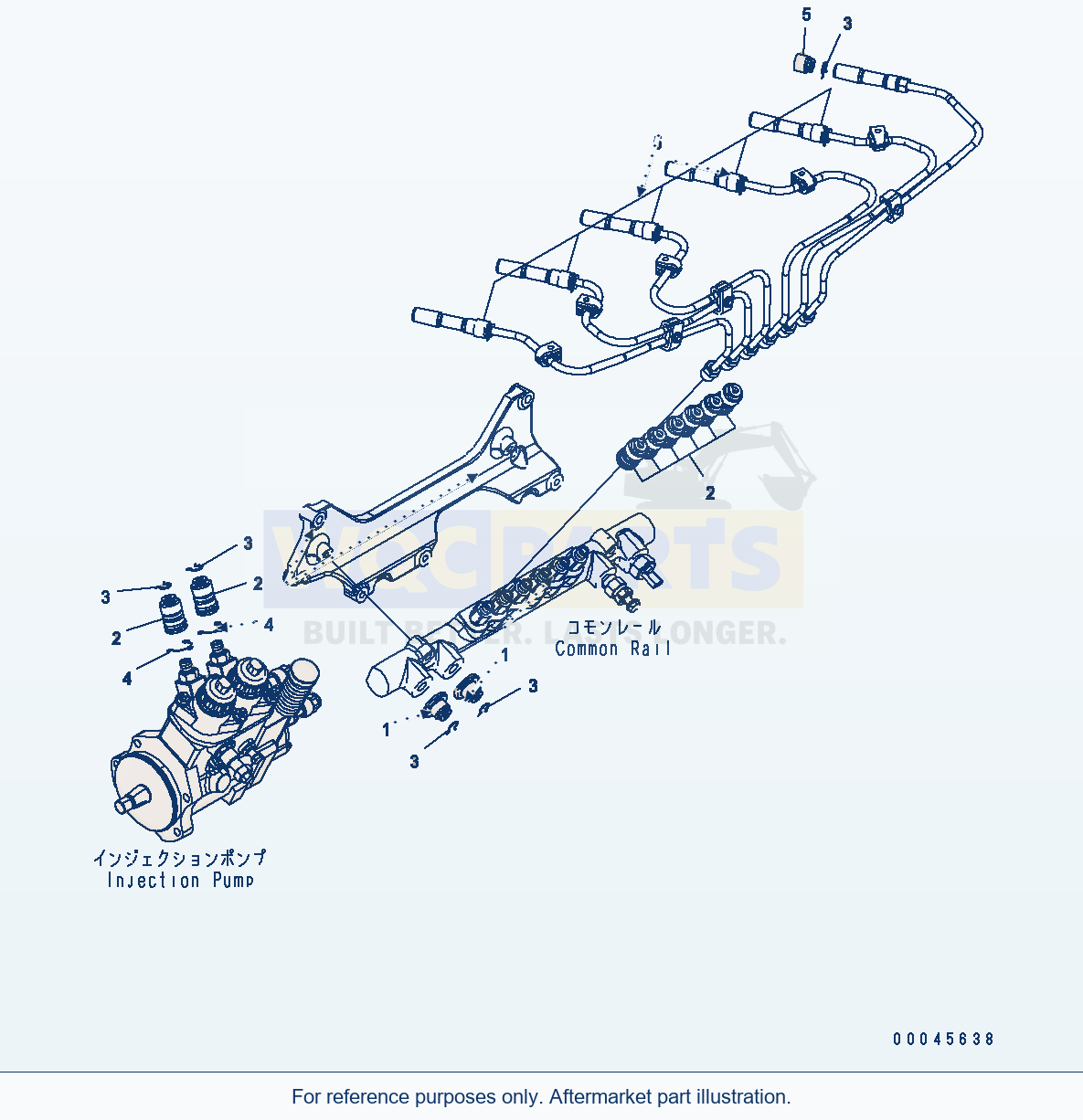 Komatsu WA470-6 Aa Engine — Other Parts For Fuel Piping parts diagram